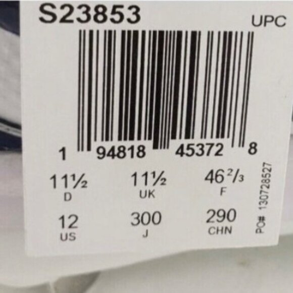 Men's Adidas Icon 7 Size 12 Navy Blue/White Baseball Cleats NEW!!! (S23853) - Picture 8 of 9